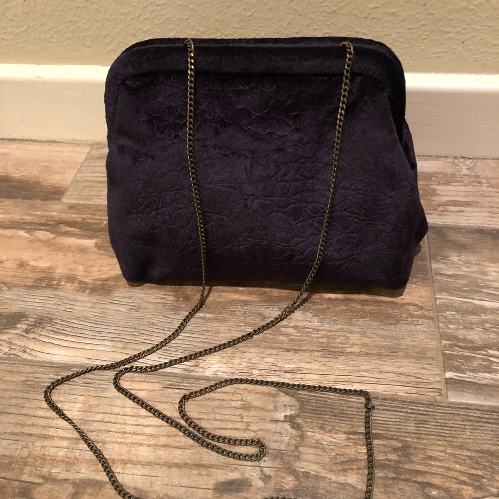 Anthropologie Mollie Velvet Bag